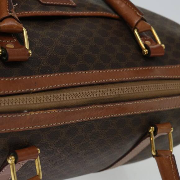 CELINE Macadam Canvas Boston Bag Pvc Brown - Picture 7 of 16